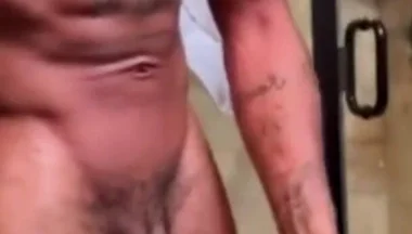 Stroking swinging my big hard cock
