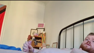 An After Workout Sweaty Flex and Jerk off Session, with a Cumshot at the End