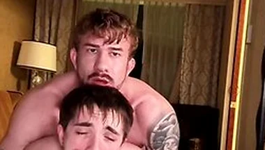 Muscle Jock Wrecks Twink In Hotel Room