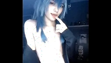 Gay Femboy Play With His Tummy & Dick