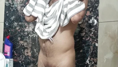 Indian Police Officer in Shower