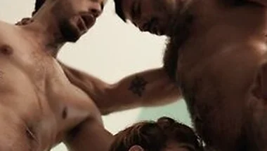 Blonde Bubble Butt Faces Two Big Cocks - Markin Wolf, Bruno E Davi