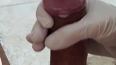 Mushroom Head Huge Uncut Cock Hard Jerked Take Cumshot