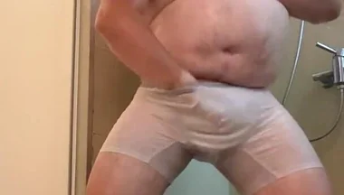 Wet White Clothes Shower One
