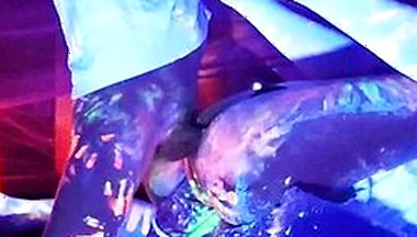 Femboys Messy Halloween Flip Fuck With Glow Paint