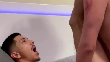 Tatted Cholo Fucks Twink Bareback Hung Papi