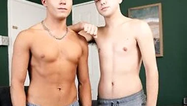 Joey Mills Gets Hard Watching Drake Von Bend Over And Ends Up Fucking Him For The First Time