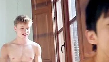 Hung College Twink Fucks Asian Jock Hole With Tyler Wu