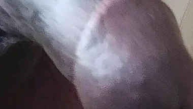 Stroking My Long Fat Cock with Saggy Balls