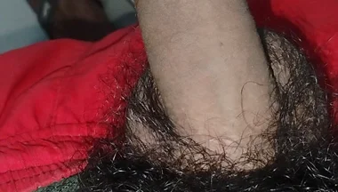 A Sexy Guy Massaged His Penis with His Hand.