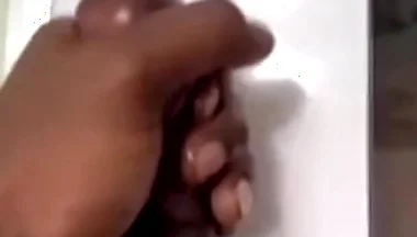Bathroom solo stroking cumming hard