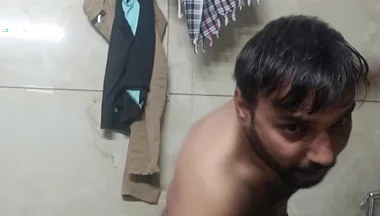 Indian Rajasthani Desi Man Enjoy Shower