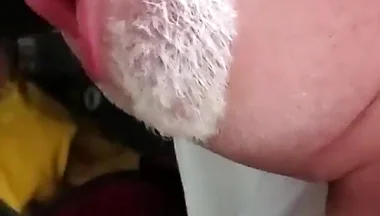 Bear Sucks BBC and Cums