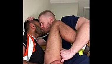 Construction Creampie, Ginger Tradesman Fucks And Cums Inside Hairy Bottoms Ass