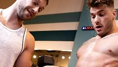 William Seed Pounds Arno Antinos Hole After A Steamy Squat Rack Tease At The Gym