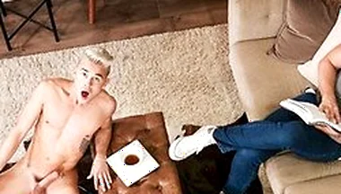 Andy Taylor Falls Through The Ceiling And Lands On Jj Knights Thick, Hard Cock