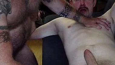 Hot Canadian Coach Stud Visits British Stepdaddy And His Lad - Coach Studs And Bob Steel
