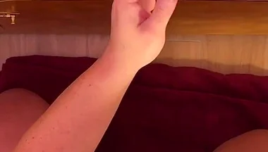 Gorgeous Young Cock at the Gloryhole - We Both Cum on the Cookie and I Eat It Creamy