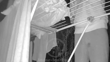 Clean Laundry, Dirty Thoughts - Two Bicurious Flatmates, Jules and Simon, Get Naughty While Hanging Out the Laundry