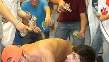 Frat Initiation Gets Wild As College Twinks Drop To Their Knees For A Big Cock