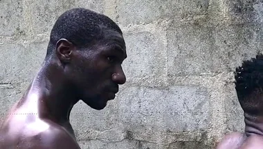 Outdoors Sex Muscular African Top Guy Demolish a Poor Bottom Asshole Inside Bush