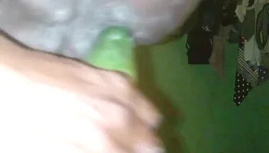 Deep Anal Sex with a Big Cucumber
