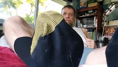 Stepdad Shows in Goldtoe Socks