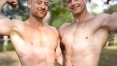Kyle Denton & Tim James Check Each Other Out Before Getting Down And Dirty On The Bed