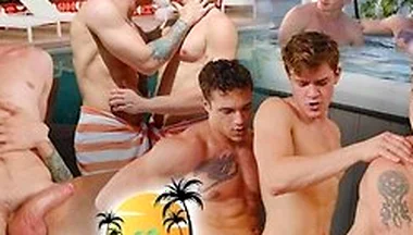 Jayden Marcos And Trevor Harris - I Would Never Rig The Contest - Hunk Resort Manager Rails 3 Tight Holes