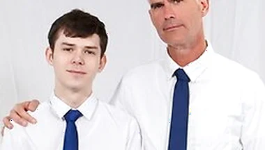 President Oaks And Dakota Lovell - Big Cock Priest Pounds Teen 18+ Sinner Bareback In His Office After Confession
