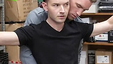 Officer Nick Fitt Takes Full Control Over Skinny Boys Asshole For Stealing A Dildo