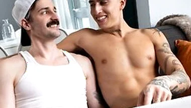 College Buddies Angel Elias & Seb Leblan Watch Porn For The First Time Post Breakup