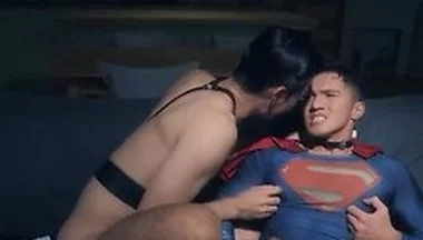 Supermans Cock Of Steel Gets Tormented As He Receives A Facial