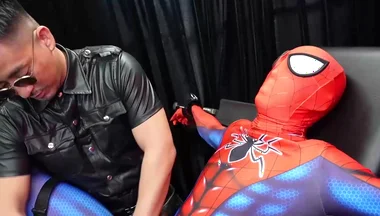 Hung Hiroya Fucks Bound Superhero Hungry Asshole After Ass Play