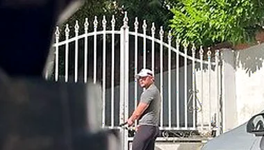 Andrew Wallker Spied By A Perv During Fitness Jerk And Intense Cumshot