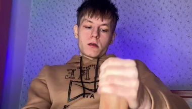 Skinny Twink with a Giant Dick Needs Some Serious Relief