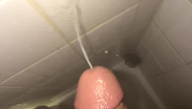 Huge Cumshot in the Shower This Morning!