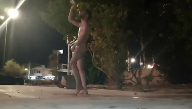 Piss Shower in Public and Cum