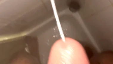 Huge Cumshot in the Shower This Morning!