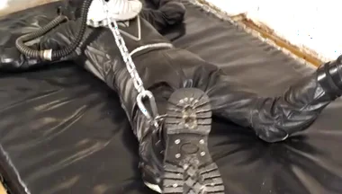 Proll playing with his leather biker boy