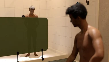 Str8 2 - My College Roommate Caught Me Staring at His Massive Cock in the Swoer Room