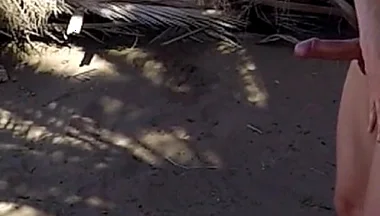 Naturist Fkk Putting Sunscreen on My Naked Body