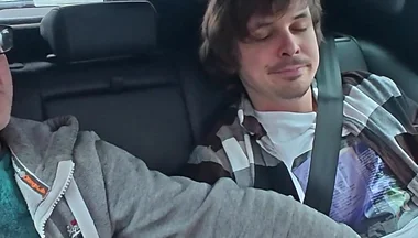 Two Straight Sucks Each Other and Tries to Fuck in the Back of a Car