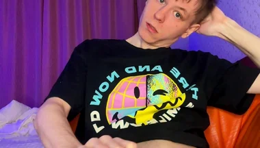 Just a Horny Twink Who Loves to Show off His Big Cock