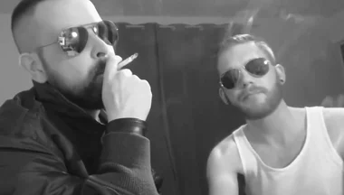 German proll smoke kissing