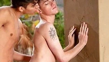 Forbidden Rain Play - Avery Jones And Kai Locks Sizzling Outdoor Twink Encounter