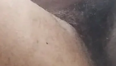 Full Erection of My Uncut Black Hairy Thick Cock and Masturbating Fastly