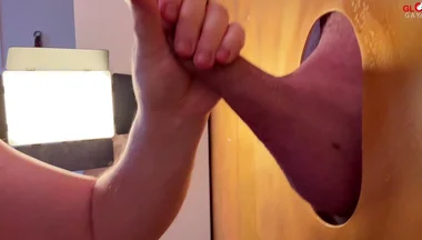 Builder Shoves His Thick Rock-hard Cock Through. Then This Happens?