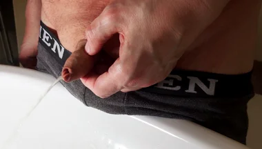 Piss and Plays with My Little Foreskin Cock