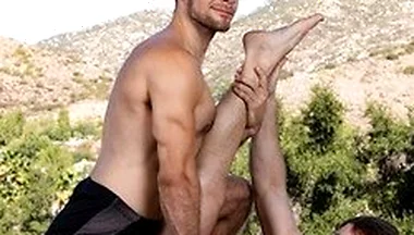 Yoga Stretching Turns Into Deep Dick Drilling With Hunks David Skylar & Michael Boston